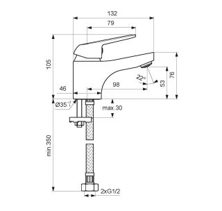 Смеситель Vidima Fine BA384AA для раковины
